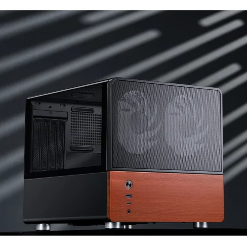 Case JONSBO V12 Black – M-ATX/ ITX| GPU 260mm| Kính 270°
